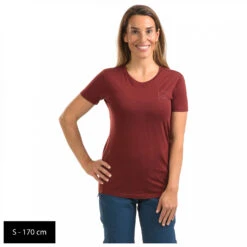 Bergfreunde.de - Women's Merino150 Bergfreunde Outline T-Shirt - T-shirt En Laine Mérinos -Plein Air Équipement Magasin bergfreundede womens merino150 bergfreunde outline t shirt t shirt en laine merinos detail 10